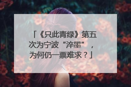《只此青绿》第五次为宁波“淬墨”，为何仍一票难求？