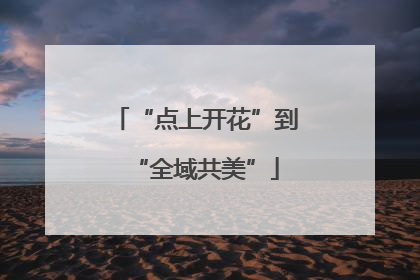 “点上开花”到“全域共美”