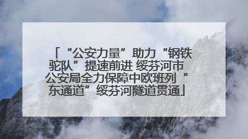 “公安力量”助力“钢铁驼队”提速前进 绥芬河市公安局全力保障中欧班列“东通道”绥芬河隧道贯通