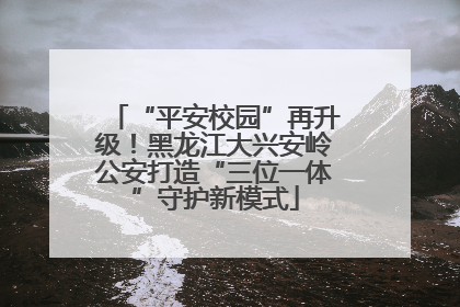 “平安校园”再升级！黑龙江大兴安岭公安打造“三位一体”守护新模式