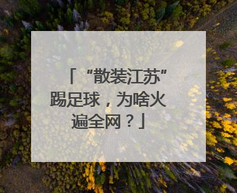 “散装江苏”踢足球，为啥火遍全网？