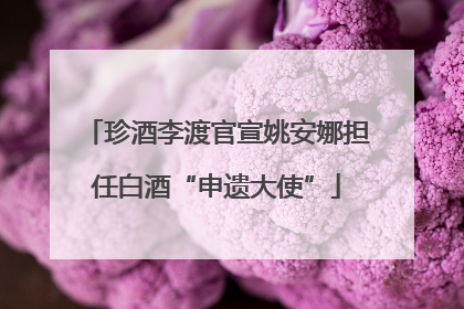 珍酒李渡官宣姚安娜担任白酒“申遗大使”