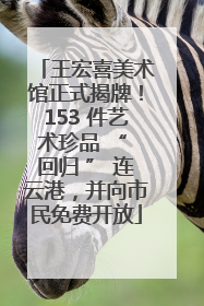王宏喜美术馆正式揭牌！153 件艺术珍品 “ 回归 ” 连云港，并向市民免费开放