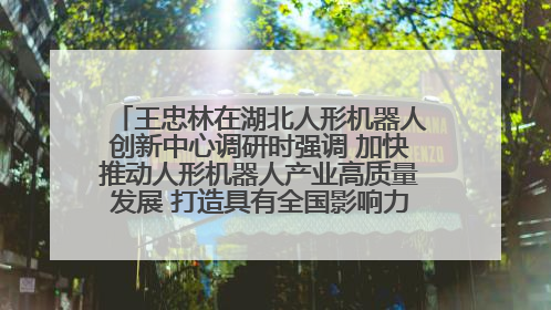 王忠林在湖北人形机器人创新中心调研时强调 加快推动人形机器人产业高质量发展 打造具有全国影响力的研发创新基地