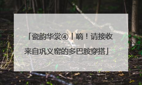 瓷韵华裳④丨嘀！请接收来自巩义窑的多巴胺穿搭