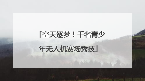 空天逐梦！千名青少年无人机赛场秀技