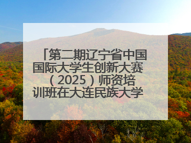 第二期辽宁省中国国际大学生创新大赛（2025）师资培训班在大连民族大学成功举办