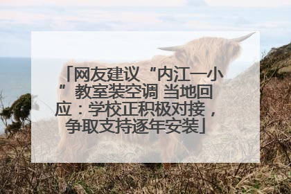 网友建议“内江一小”教室装空调 当地回应：学校正积极对接，争取支持逐年安装
