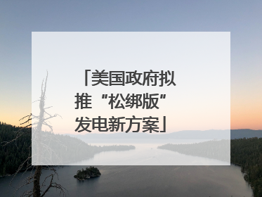 美国政府拟推“松绑版”发电新方案