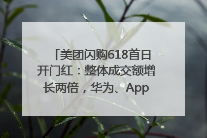 美团闪购618首日开门红：整体成交额增长两倍，华为、Apple、沃尔玛等近800个品牌翻倍增长