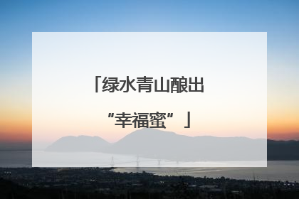 绿水青山酿出“幸福蜜”
