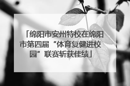 绵阳市安州特校在绵阳市第四届“体育复健进校园”联赛斩获佳绩