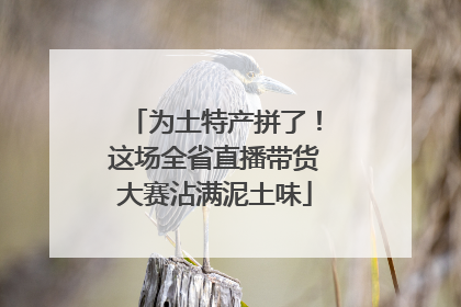 为土特产拼了！这场全省直播带货大赛沾满泥土味