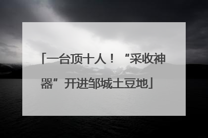 一台顶十人！“采收神器”开进邹城土豆地
