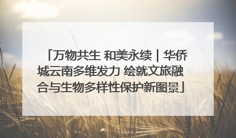 万物共生 和美永续｜华侨城云南多维发力 绘就文旅融合与生物多样性保护新图景