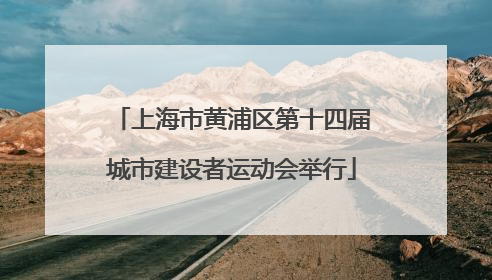 上海市黄浦区第十四届城市建设者运动会举行