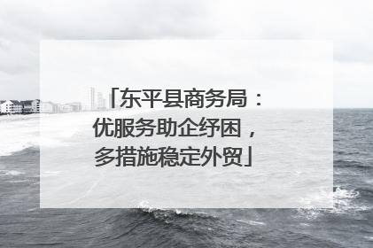 东平县商务局：优服务助企纾困，多措施稳定外贸