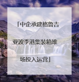 中企承建格鲁吉亚波季港集装箱堆场投入运营