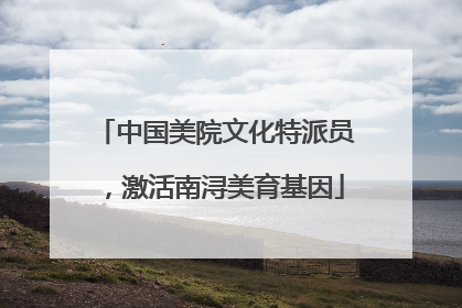 中国美院文化特派员，激活南浔美育基因
