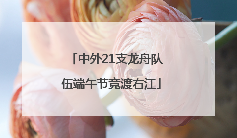 中外21支龙舟队伍端午节竞渡右江