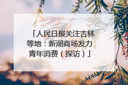 人民日报关注吉林等地：新潮商场发力青年消费（探访）