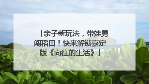 亲子新玩法，带娃勇闯稻田！快来解锁嘉定版《向往的生活》