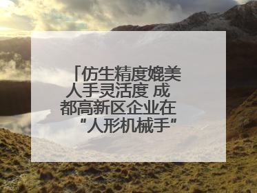 仿生精度媲美人手灵活度 成都高新区企业在“人形机械手”赛道崭露头角