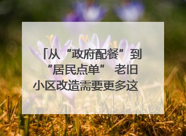 从“政府配餐”到“居民点单” 老旧小区改造需要更多这样的“制度电梯”｜封面评论