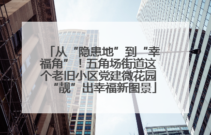 从“隐患地”到“幸福角”！五角场街道这个老旧小区党建微花园“靓”出幸福新图景