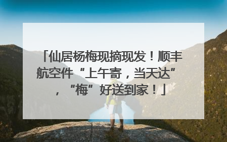 仙居杨梅现摘现发！顺丰航空件“上午寄，当天达”，“梅”好送到家！