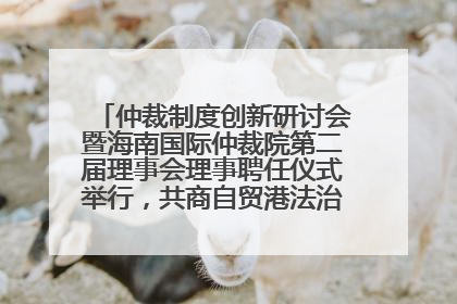 仲裁制度创新研讨会暨海南国际仲裁院第二届理事会理事聘任仪式举行，共商自贸港法治建设新路径