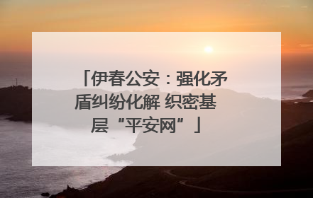 伊春公安：强化矛盾纠纷化解 织密基层“平安网”