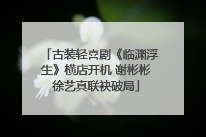 古装轻喜剧《临渊浮生》横店开机 谢彬彬徐艺真联袂破局