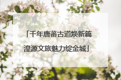 千年唐蕃古道焕新篇 湟源文旅魅力绽金城