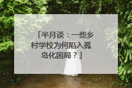 半月谈：一些乡村学校为何陷入孤岛化困局？