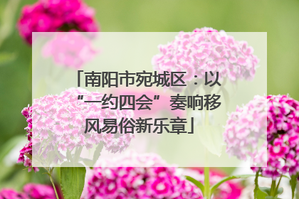 南阳市宛城区：以“一约四会”奏响移风易俗新乐章