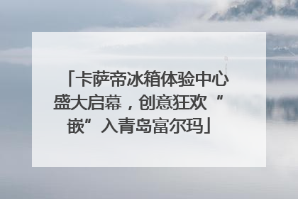 卡萨帝冰箱体验中心盛大启幕，创意狂欢“嵌”入青岛富尔玛