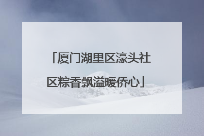 厦门湖里区濠头社区粽香飘溢暖侨心