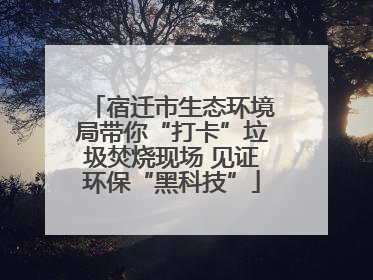 宿迁市生态环境局带你“打卡”垃圾焚烧现场 见证环保“黑科技”