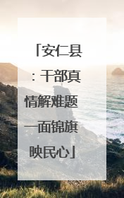 安仁县：干部真情解难题一面锦旗映民心