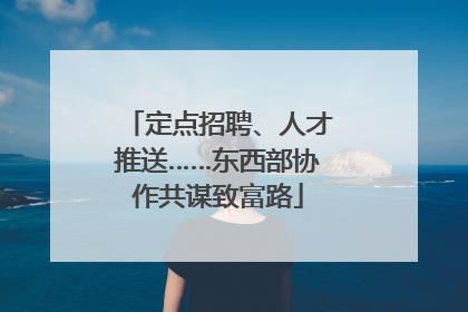 定点招聘、人才推送……东西部协作共谋致富路