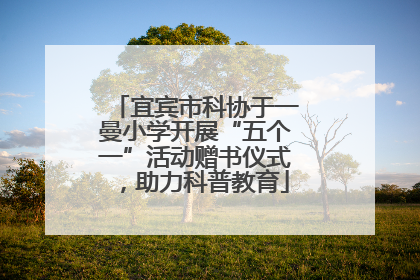 宜宾市科协于一曼小学开展“五个一”活动赠书仪式，助力科普教育