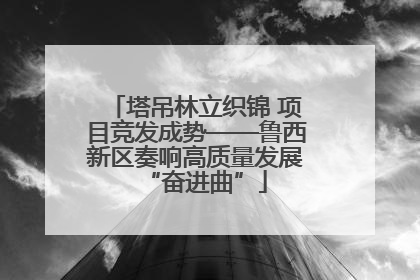 塔吊林立织锦 项目竞发成势——鲁西新区奏响高质量发展“奋进曲”