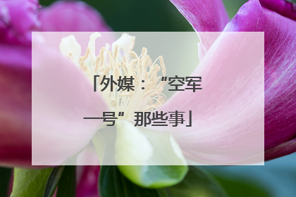 外媒：“空军一号”那些事
