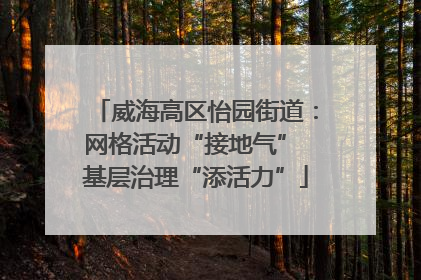 威海高区怡园街道：网格活动“接地气” 基层治理“添活力”