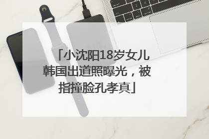 小沈阳18岁女儿韩国出道照曝光，被指撞脸孔孝真