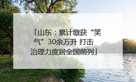 山东：累计缴获“笑气”30余万升 打击治理力度居全国前列