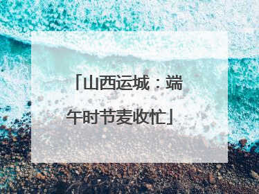 山西运城：端午时节麦收忙