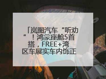 岚图汽车“听劝”！鸿蒙座舱5首搭，FREE+湾区车展实车内饰正式曝光