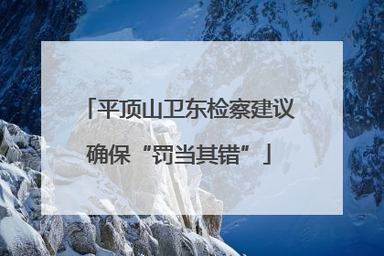 平顶山卫东检察建议确保“罚当其错”